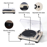 Crosley C100BT Bluetooth Turntable - Champagne - POPvault