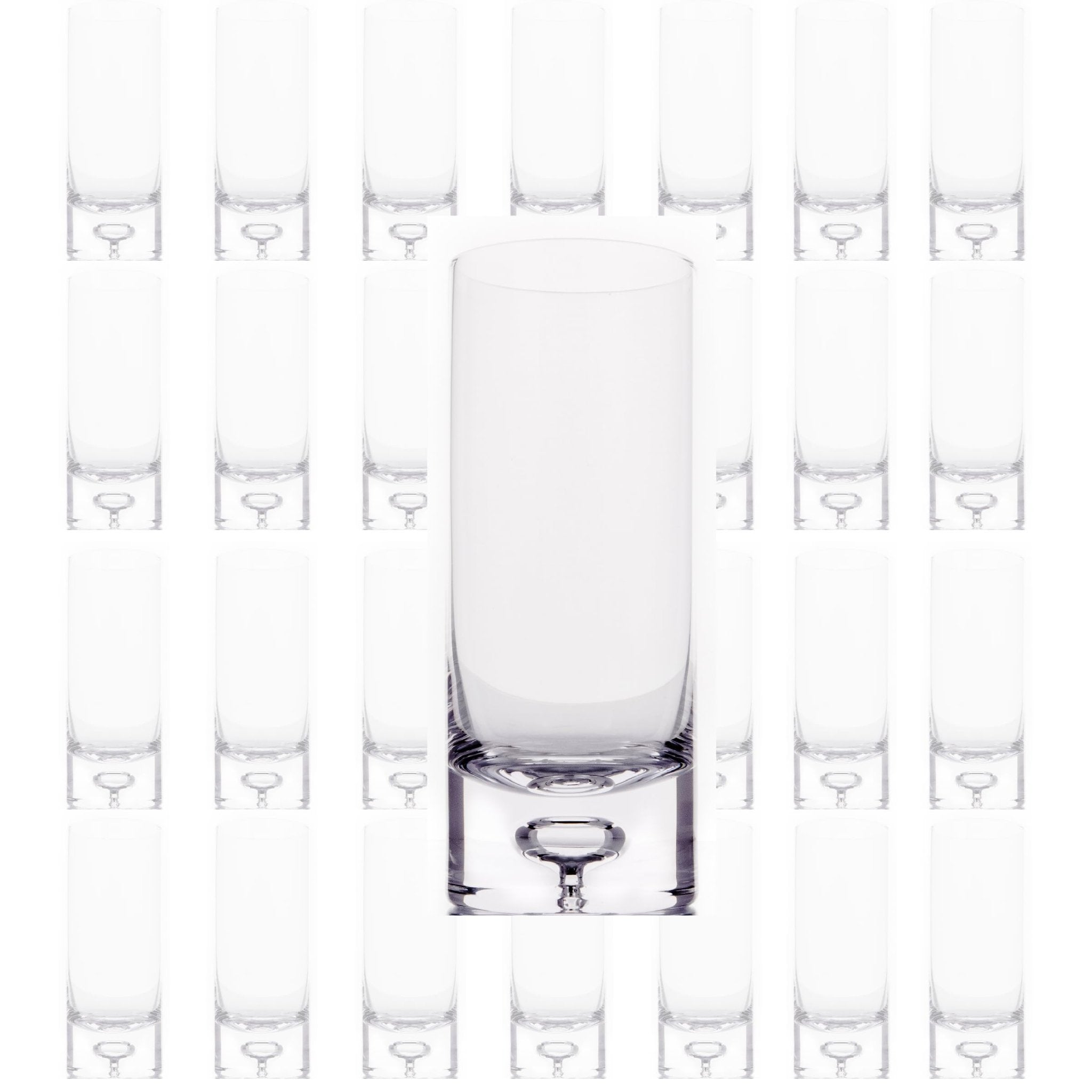 Crystal Bubble Base Collins Glass Highball Tumbler - 12oz - POPvault