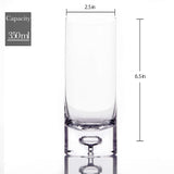 Crystal Bubble Base Collins Glass Highball Tumbler - 12oz - POPvault