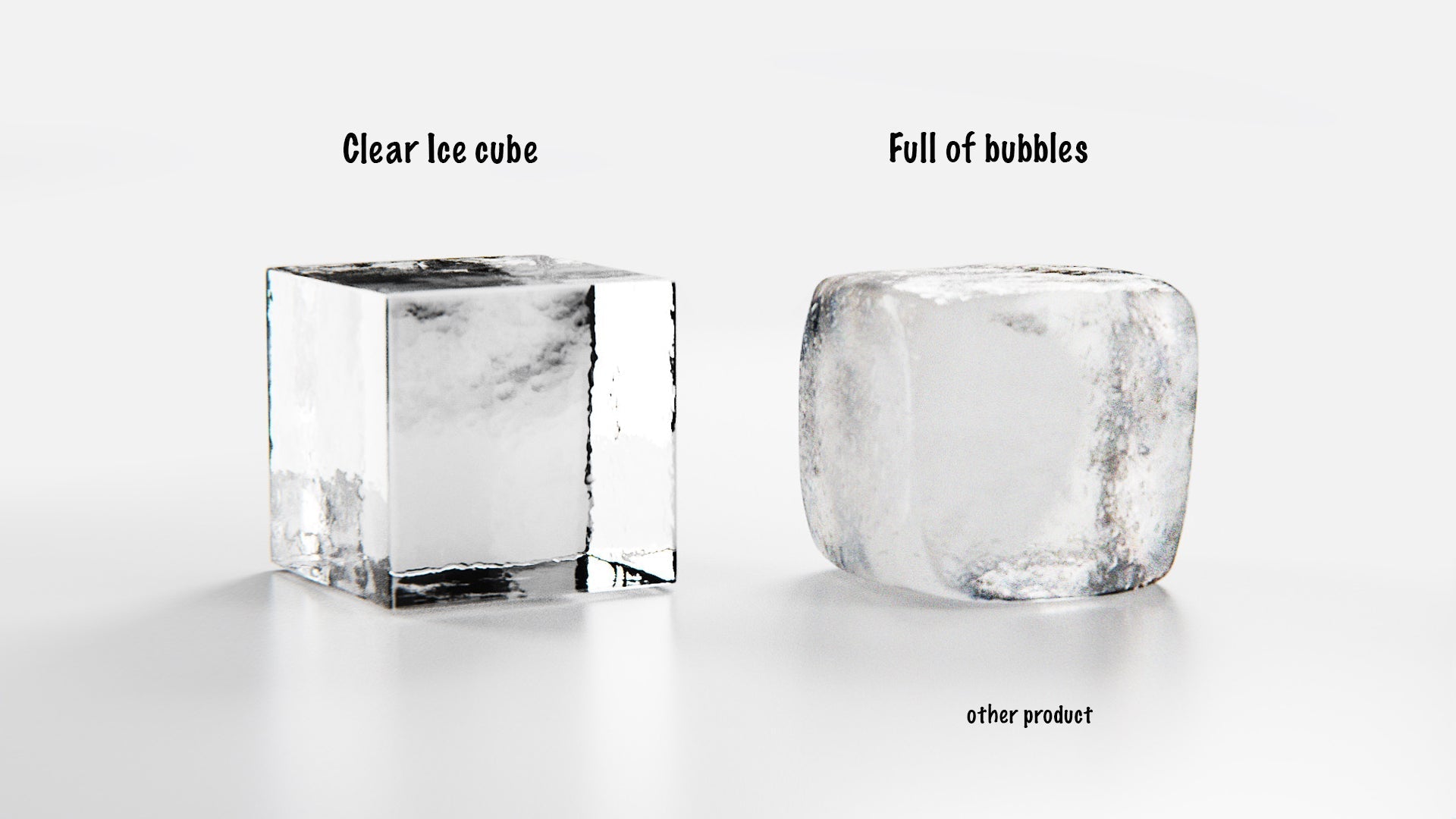 Crystal Clear Ice Cube Maker Mold - Eight 2" Square Ice Cubes - POPvault