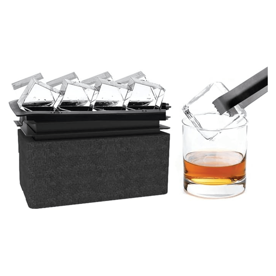 Crystal Clear Ice Cube Maker Mold - Eight 2" Square Ice Cubes - POPvault