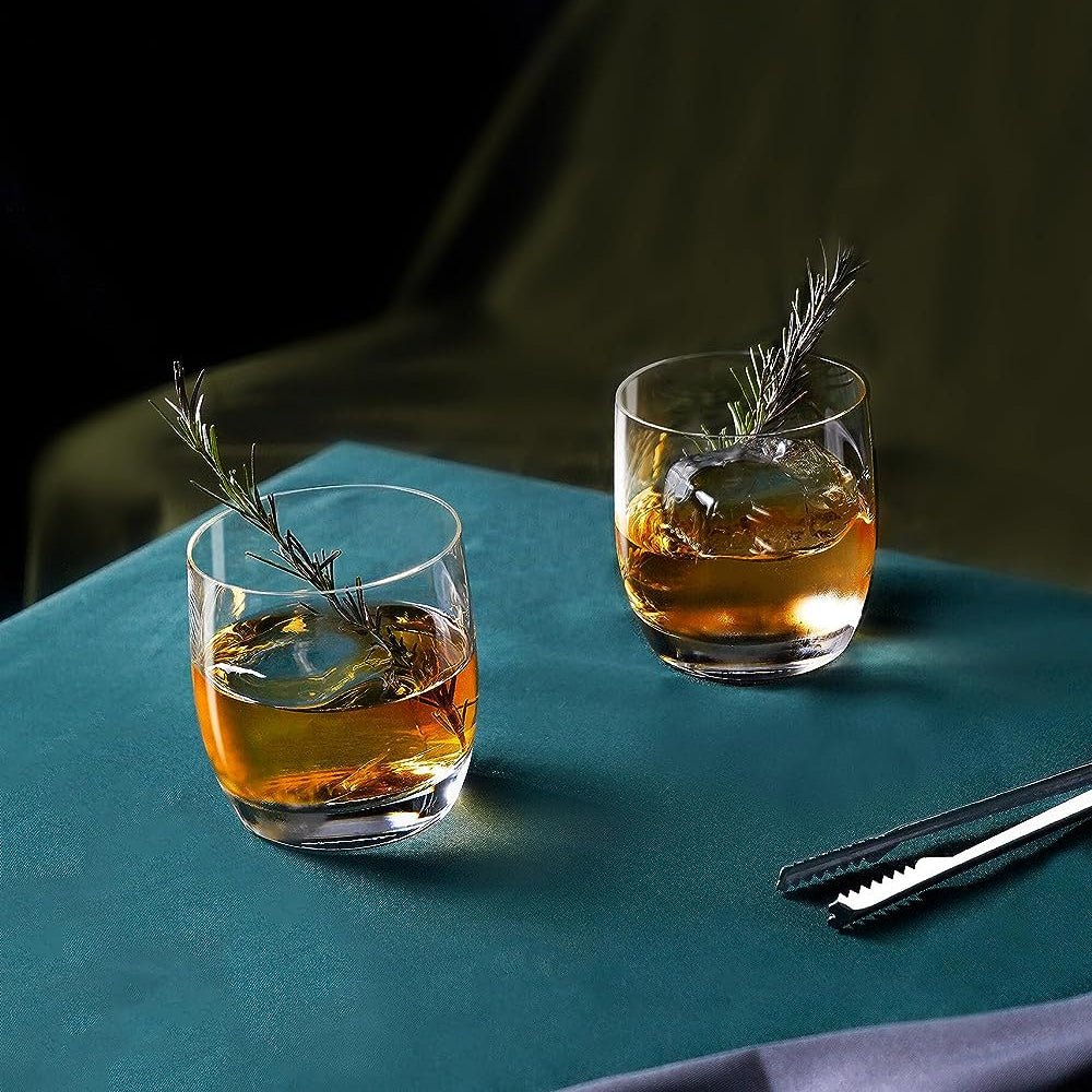 Crystal Double Rock Old Fashioned Glasses (395 mL / 13.3 fl. oz) - POPvault
