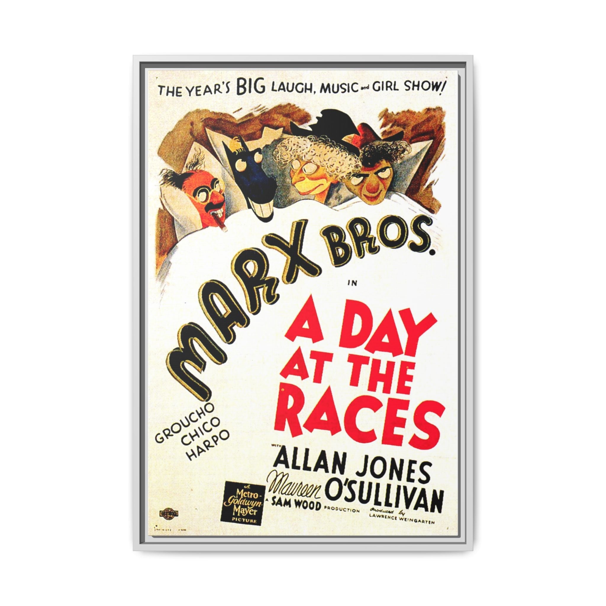 Cult Classic Framed Movie Poster Art - A Day At The Races | Marx Brothers 1937 - POPvault