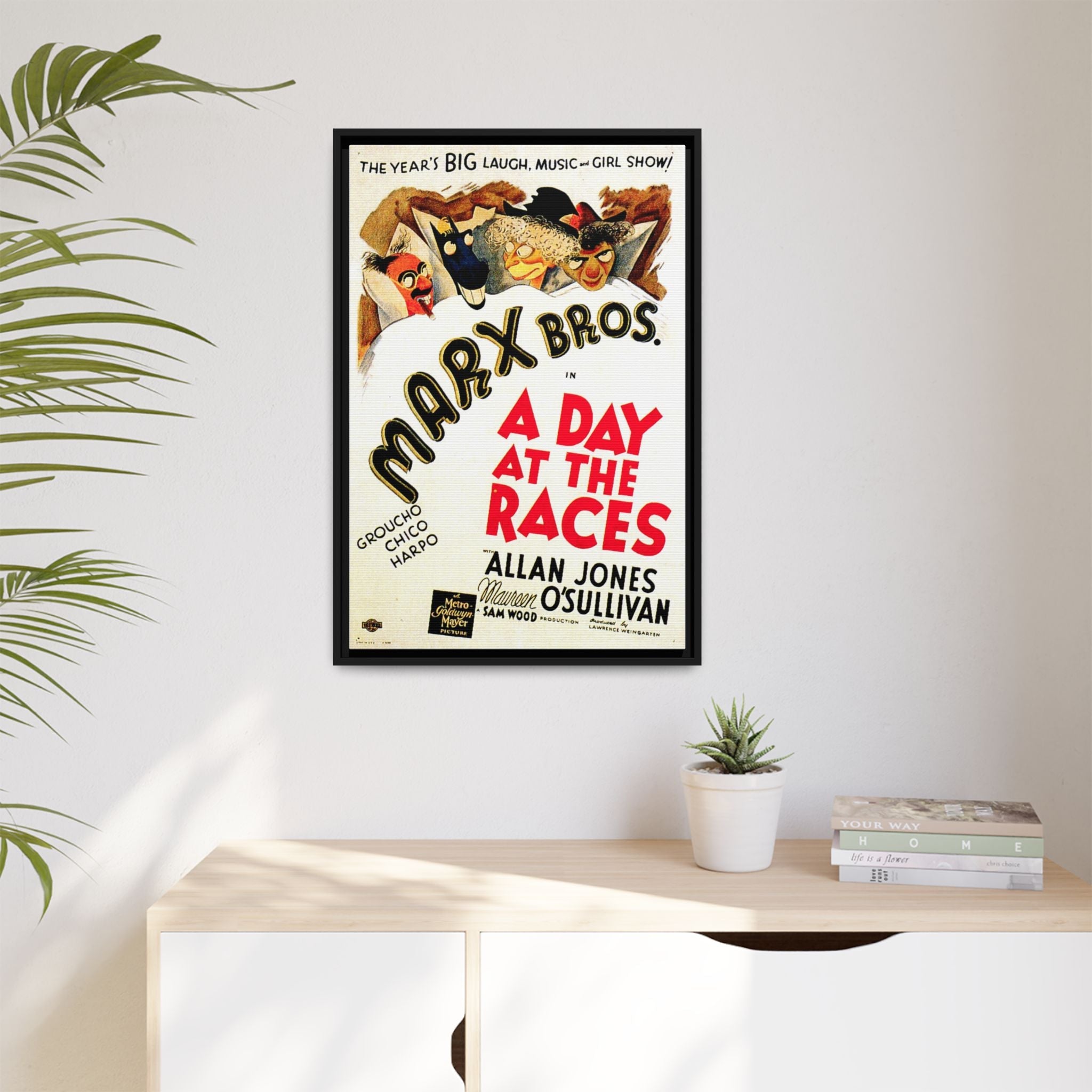 Cult Classic Framed Movie Poster Art - A Day At The Races | Marx Brothers 1937 - POPvault
