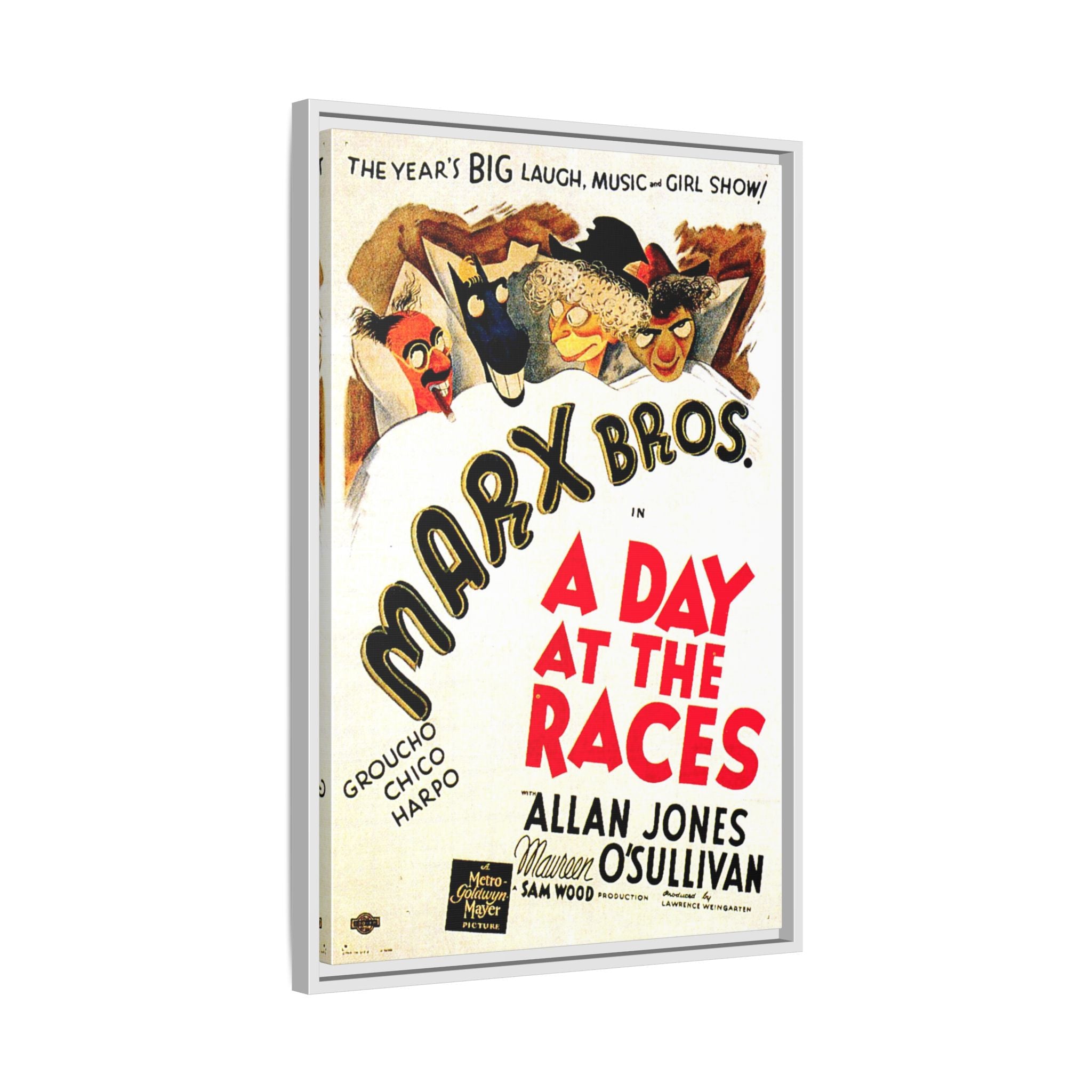 Cult Classic Framed Movie Poster Art - A Day At The Races | Marx Brothers 1937 - POPvault