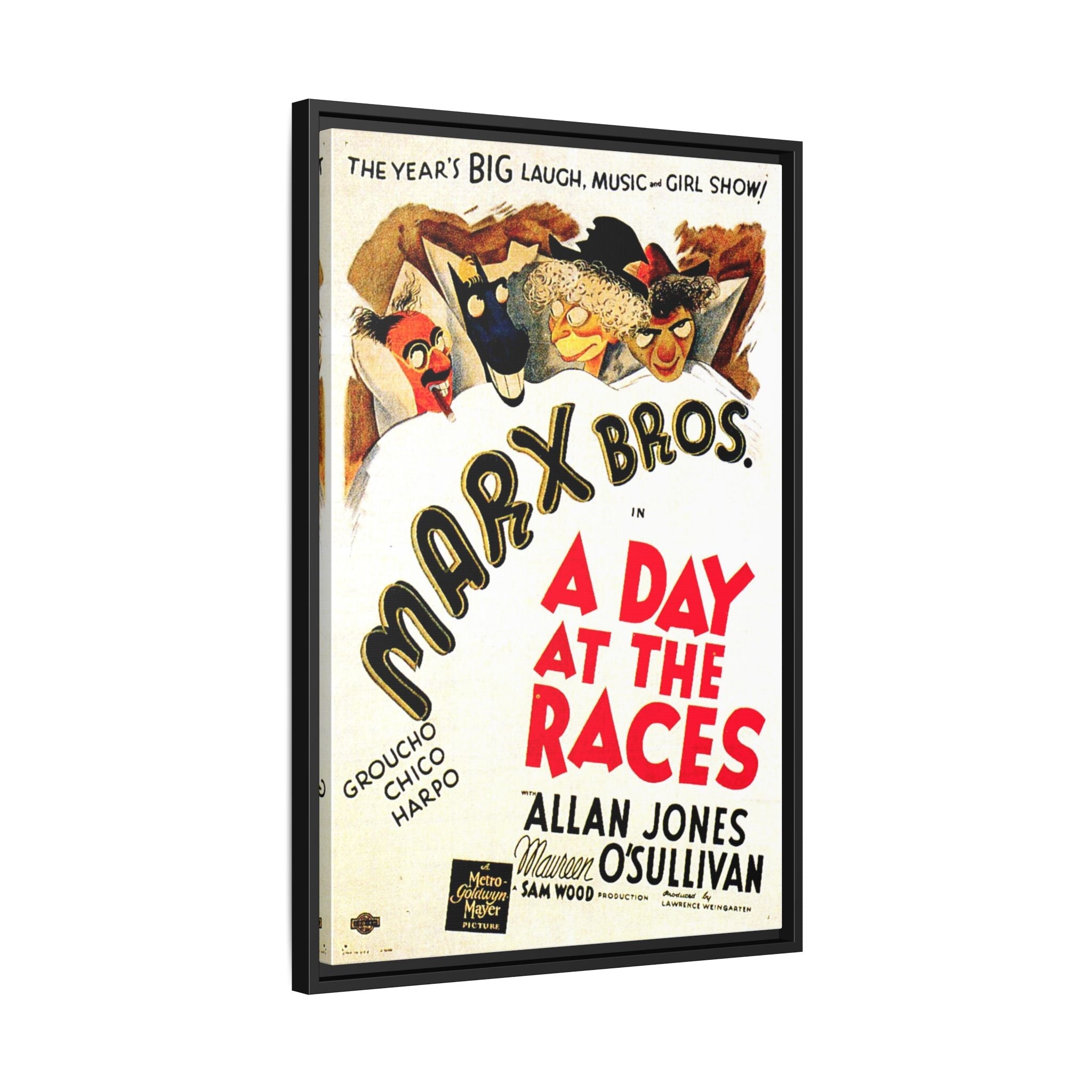 Cult Classic Framed Movie Poster Art - A Day At The Races | Marx Brothers 1937 - POPvault