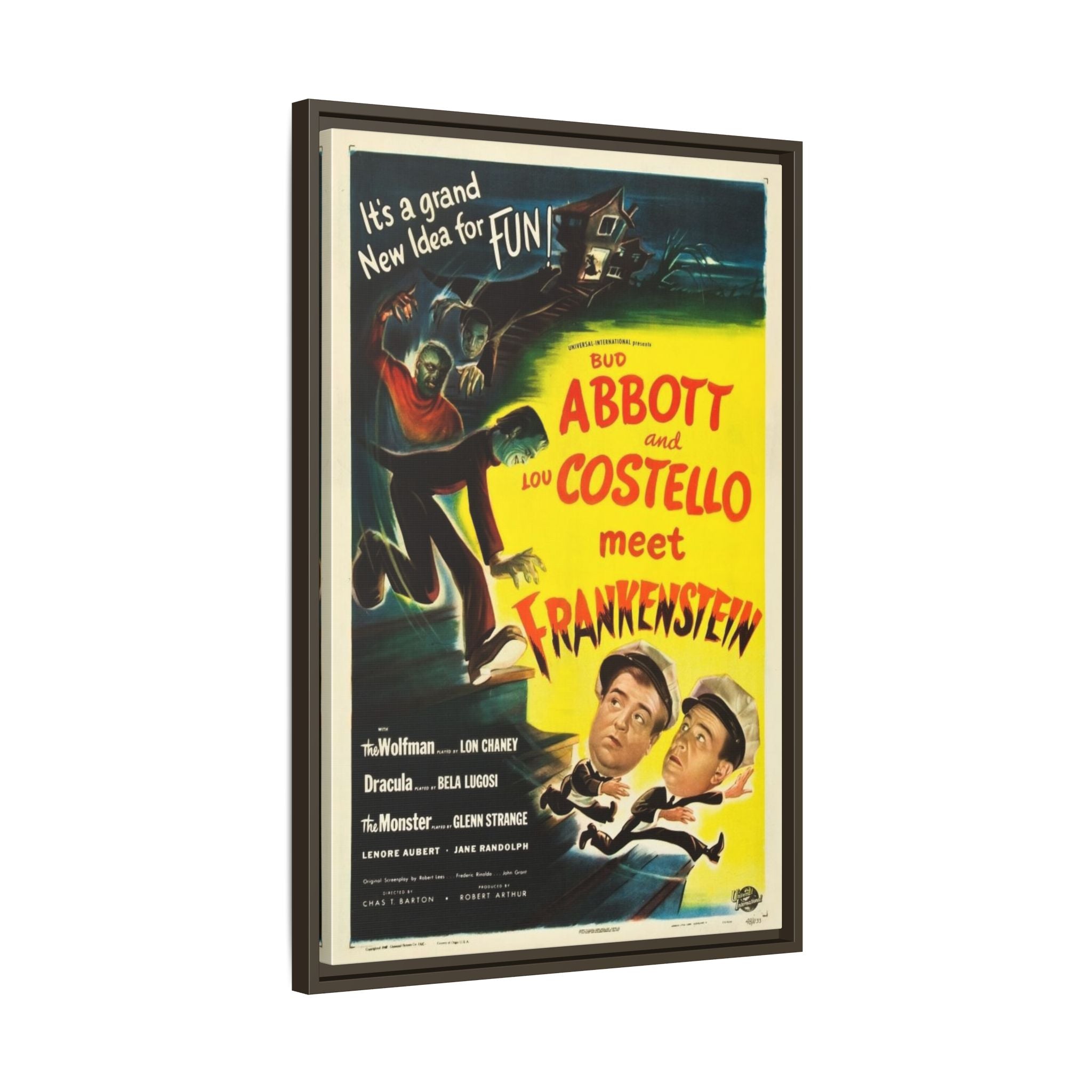 Cult Classic Framed Movie Poster Art - Abbot & Costello Meet Frankenstein 1948 - POPvault