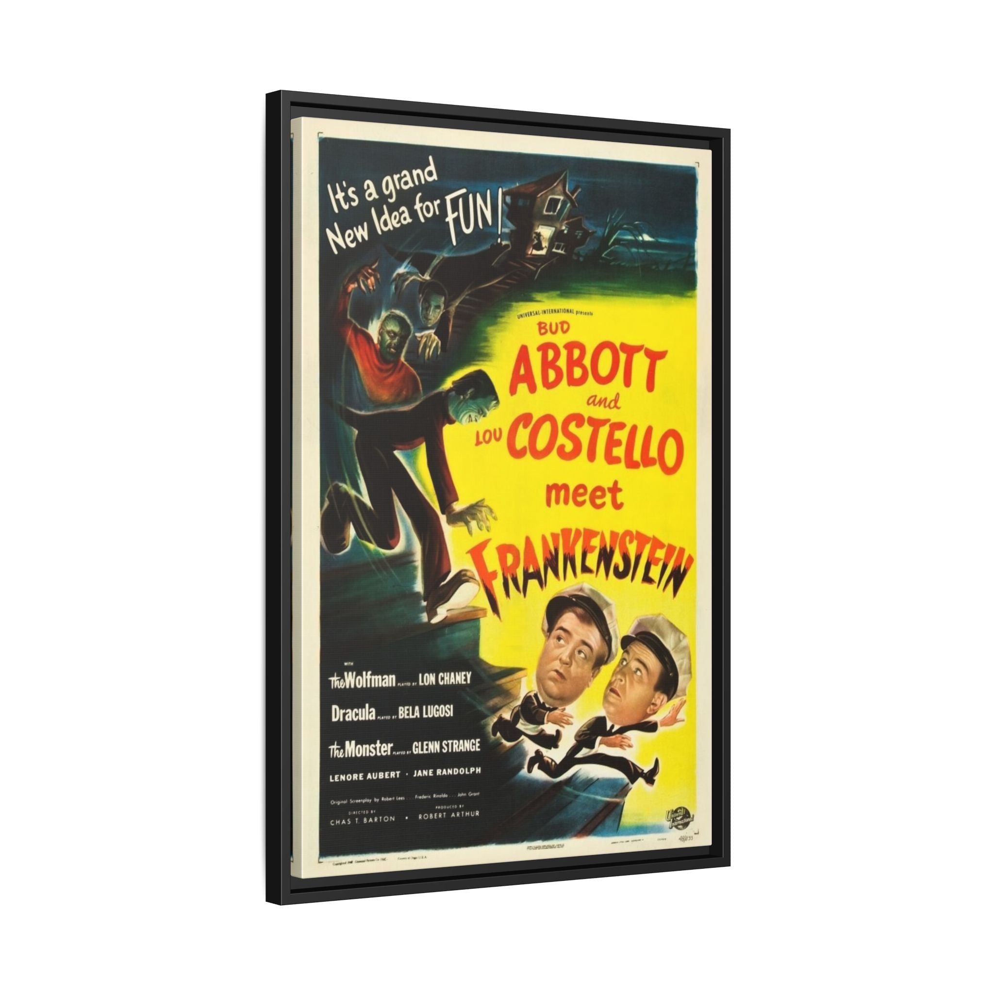 Cult Classic Framed Movie Poster Art - Abbot & Costello Meet Frankenstein 1948 - POPvault
