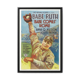 Cult Classic Framed Movie Poster Art - Babe Comes Home | Babe Ruth 1927 - POPvault