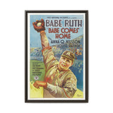 Cult Classic Framed Movie Poster Art - Babe Comes Home | Babe Ruth 1927 - POPvault