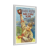 Cult Classic Framed Movie Poster Art - Babe Comes Home | Babe Ruth 1927 - POPvault