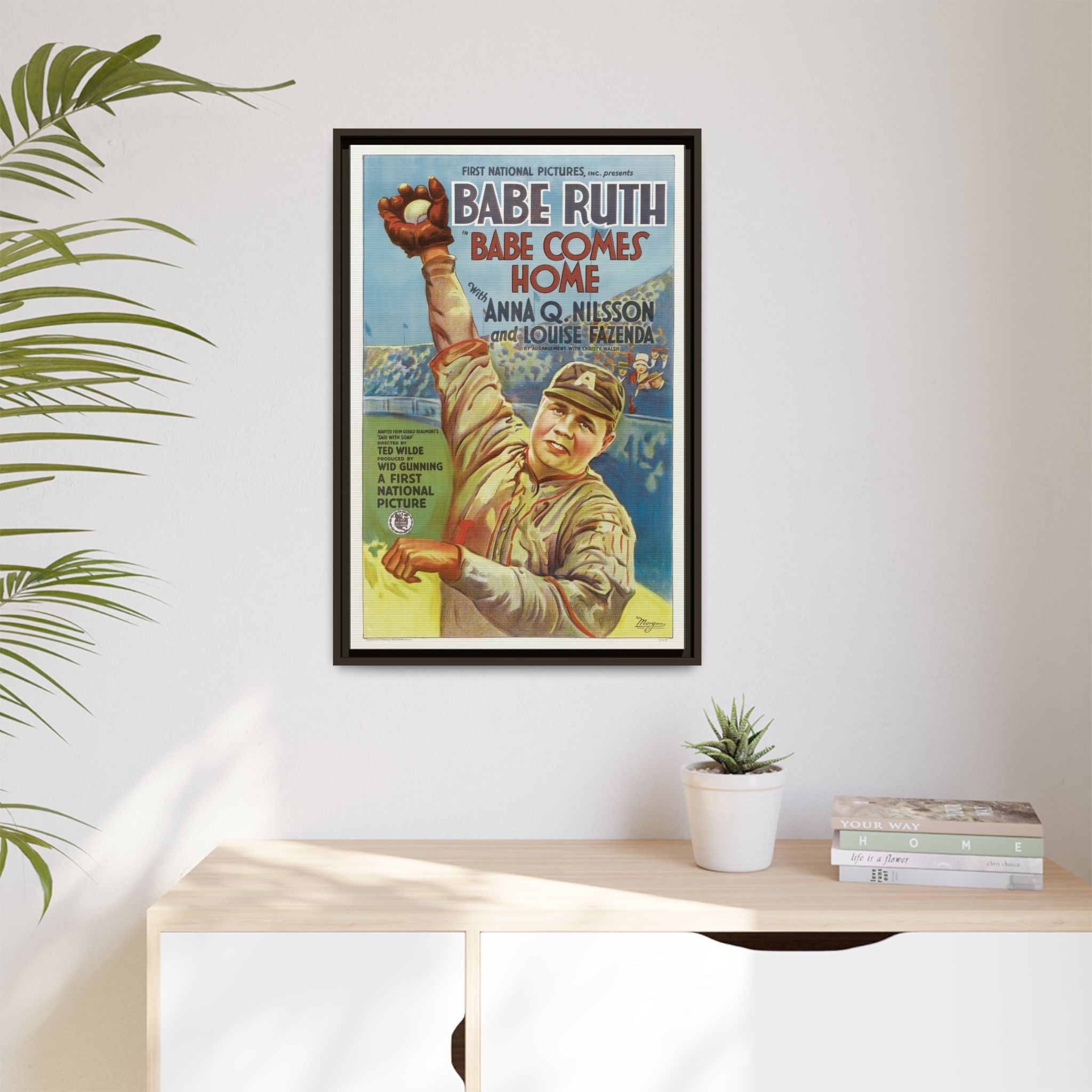 Cult Classic Framed Movie Poster Art - Babe Comes Home | Babe Ruth 1927 - POPvault
