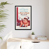 Cult Classic Large Gallery Framed Canvas 20" x 30" Movie Poster Art - A Star Is Born 1954 - POPvault