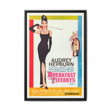 Cult Classic Large Gallery Framed Canvas 20" x 30" Movie Poster Art - Breakfast At Tiffany's | Audrey Hepburn 1961 - POPvault