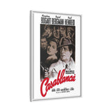 Cult Classic Large Gallery Framed Canvas 20" x 30" Movie Poster Art - Casablanca 1942 - POPvault