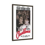 Cult Classic Large Gallery Framed Canvas 20" x 30" Movie Poster Art - Casablanca 1942 - POPvault