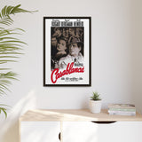 Cult Classic Large Gallery Framed Canvas 20" x 30" Movie Poster Art - Casablanca 1942 - POPvault