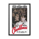 Cult Classic Large Gallery Framed Canvas 20" x 30" Movie Poster Art - Casablanca 1942 - POPvault