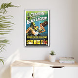 Cult Classic Large Gallery Framed Canvas 20" x 30" Movie Poster Art - Creature From The Black Lagoon 1954 - POPvault