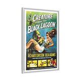 Cult Classic Large Gallery Framed Canvas 20" x 30" Movie Poster Art - Creature From The Black Lagoon 1954 - POPvault