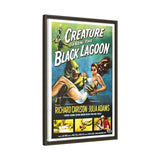 Cult Classic Large Gallery Framed Canvas 20" x 30" Movie Poster Art - Creature From The Black Lagoon 1954 - POPvault