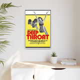 Cult Classic Large Gallery Framed Canvas 20" x 30" Movie Poster Art - Deep Throat 1972 - POPvault