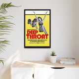 Cult Classic Large Gallery Framed Canvas 20" x 30" Movie Poster Art - Deep Throat 1972 - POPvault