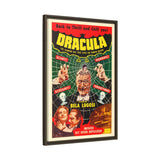 Cult Classic Large Gallery Framed Canvas 20" x 30" Movie Poster Art - Dracula Re - Issue 1951 - POPvault
