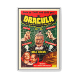 Cult Classic Large Gallery Framed Canvas 20" x 30" Movie Poster Art - Dracula Re - Issue 1951 - POPvault