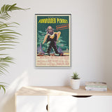 Cult Classic Large Gallery Framed Canvas 20" x 30" Movie Poster Art - Forbidden Planet 1956 - POPvault