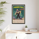 Cult Classic Large Gallery Framed Canvas 20" x 30" Movie Poster Art - Forbidden Planet 1956 - POPvault