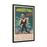 Cult Classic Large Gallery Framed Canvas 20" x 30" Movie Poster Art - Forbidden Planet 1956 - POPvault