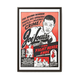 Cult Classic Large Gallery Framed Canvas 20" x 30" Movie Poster Art - Joe Lewis The Fight Never Ends 1948 - POPvault