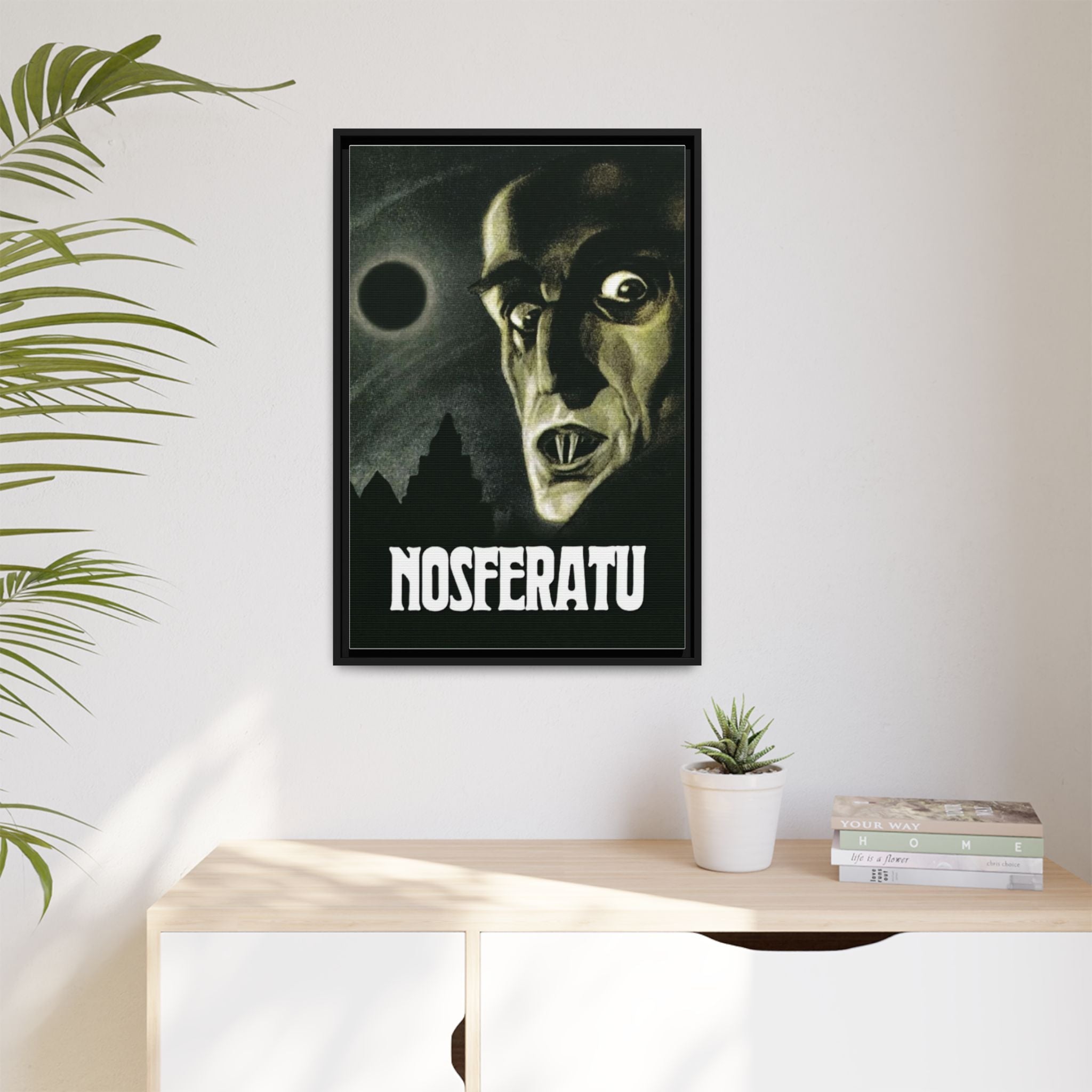 Cult Classic Large Gallery Framed Canvas 20" x 30" Movie Poster Art - Nosferatu 1922 - POPvault