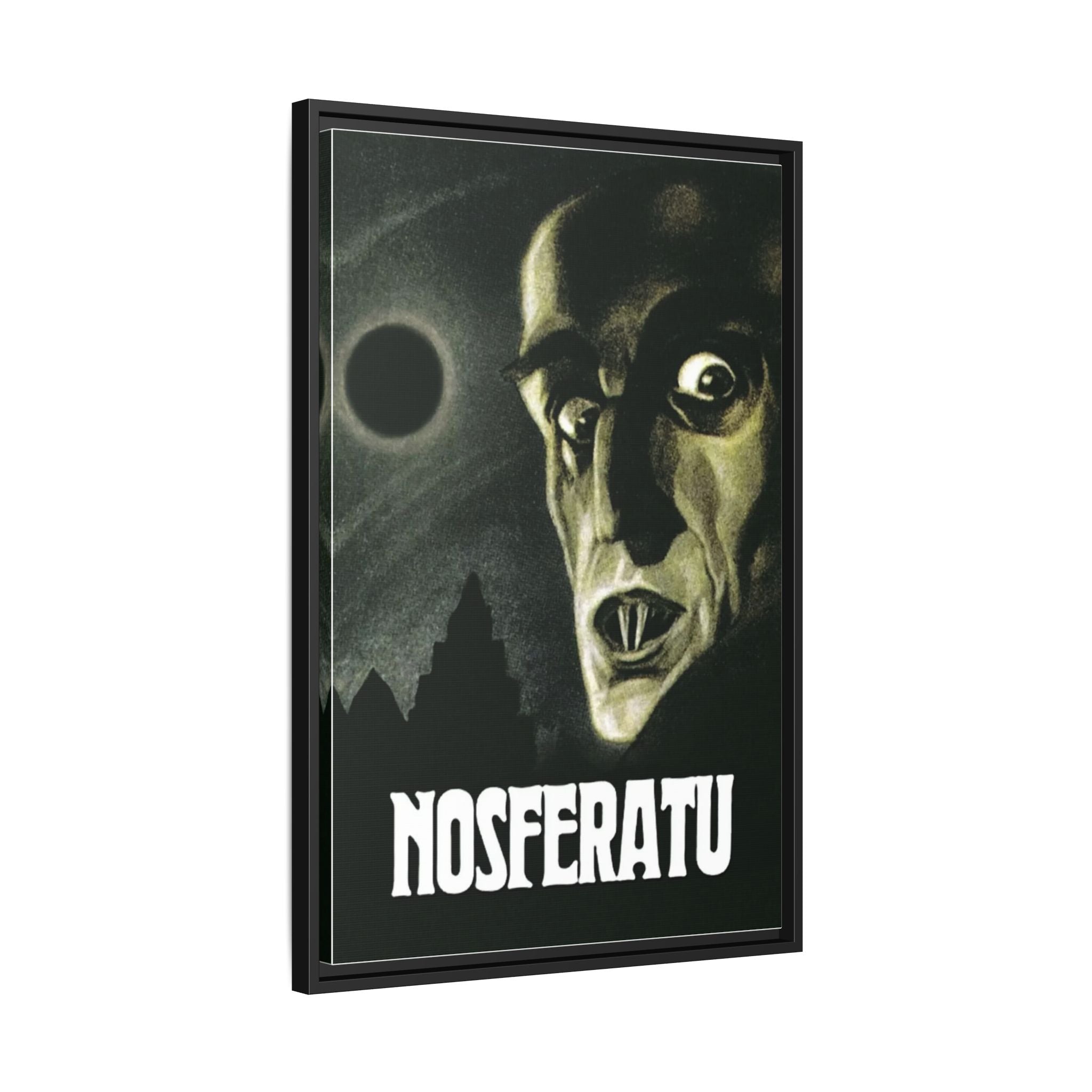 Cult Classic Large Gallery Framed Canvas 20" x 30" Movie Poster Art - Nosferatu 1922 - POPvault