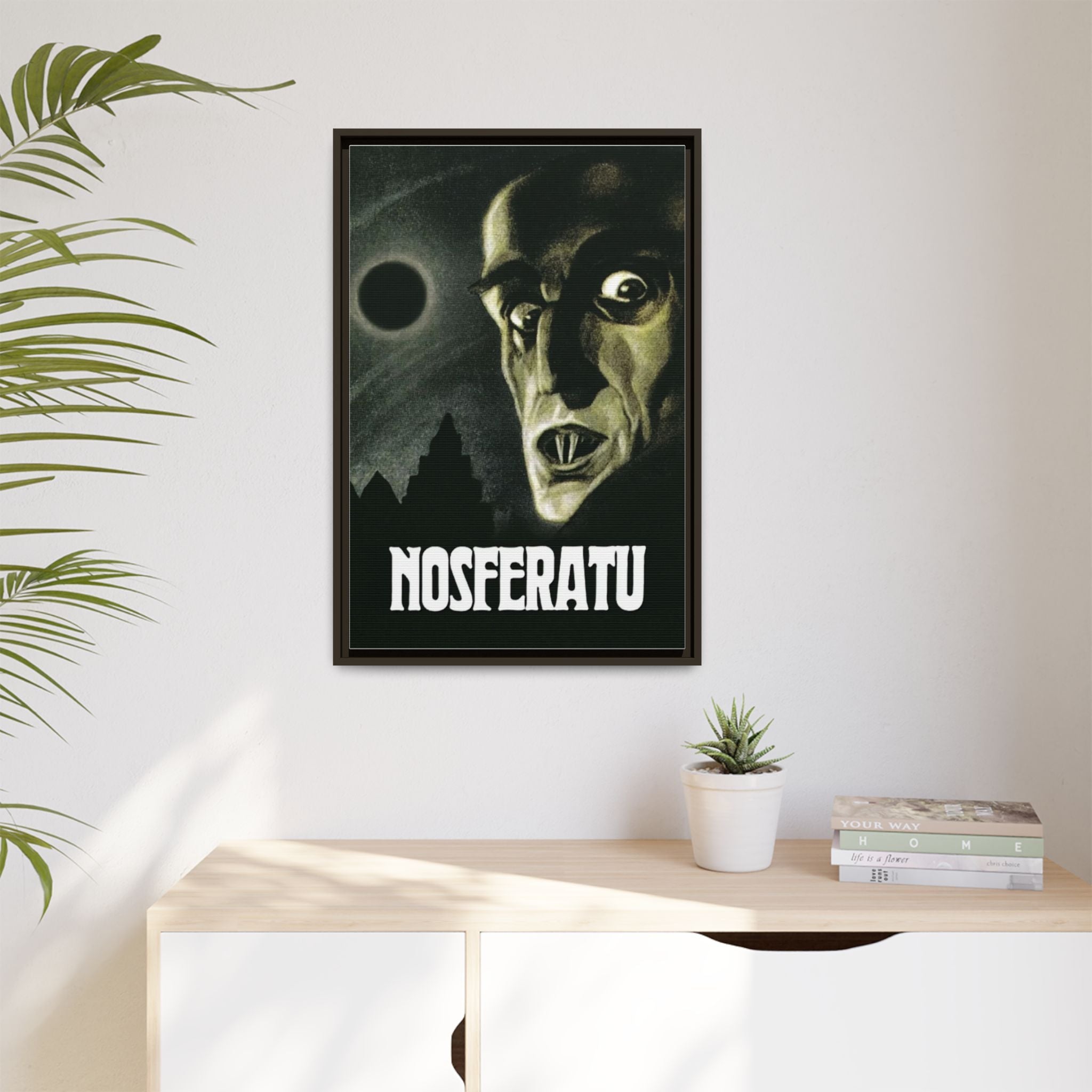 Cult Classic Large Gallery Framed Canvas 20" x 30" Movie Poster Art - Nosferatu 1922 - POPvault