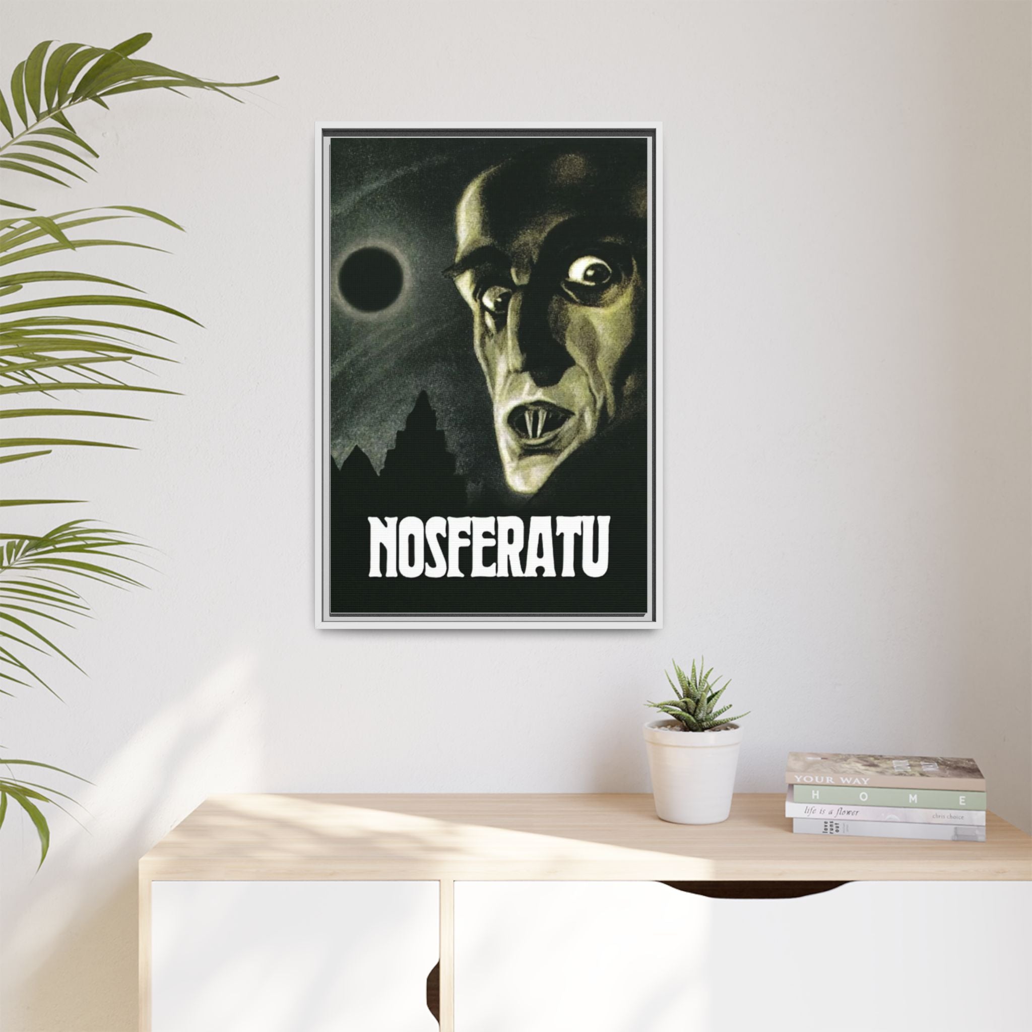 Cult Classic Large Gallery Framed Canvas 20" x 30" Movie Poster Art - Nosferatu 1922 - POPvault