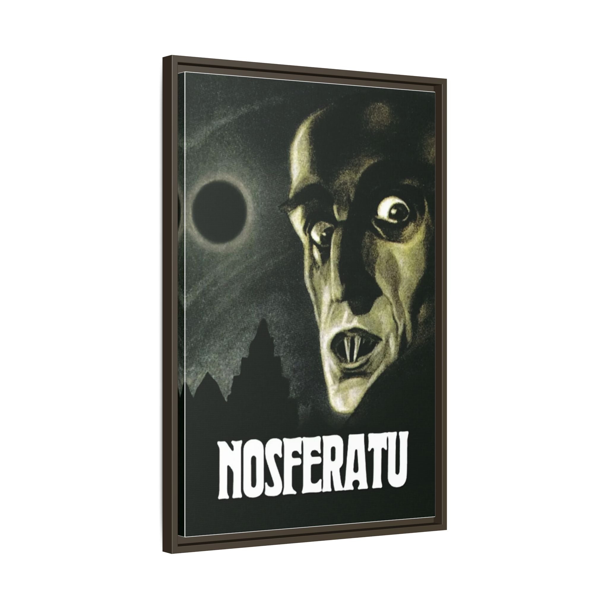 Cult Classic Large Gallery Framed Canvas 20" x 30" Movie Poster Art - Nosferatu 1922 - POPvault