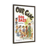 Cult Classic Large Gallery Framed Canvas 20" x 30" Movie Poster Art - Our Gang Dog Daze 1939 - POPvault