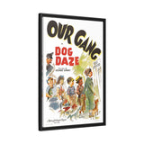 Cult Classic Large Gallery Framed Canvas 20" x 30" Movie Poster Art - Our Gang Dog Daze 1939 - POPvault