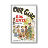 Cult Classic Large Gallery Framed Canvas 20" x 30" Movie Poster Art - Our Gang Dog Daze 1939 - POPvault