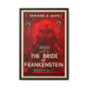 Cult Classic Large Gallery Framed Canvas 20" x 30" Movie Poster Art - Who Will Be The Bride Of Frankenstein 1935 - Canvas Print