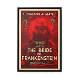 Cult Classic Large Gallery Framed Canvas 20" x 30" Movie Poster Art - Who Will Be The Bride Of Frankenstein 1935 - POPvault