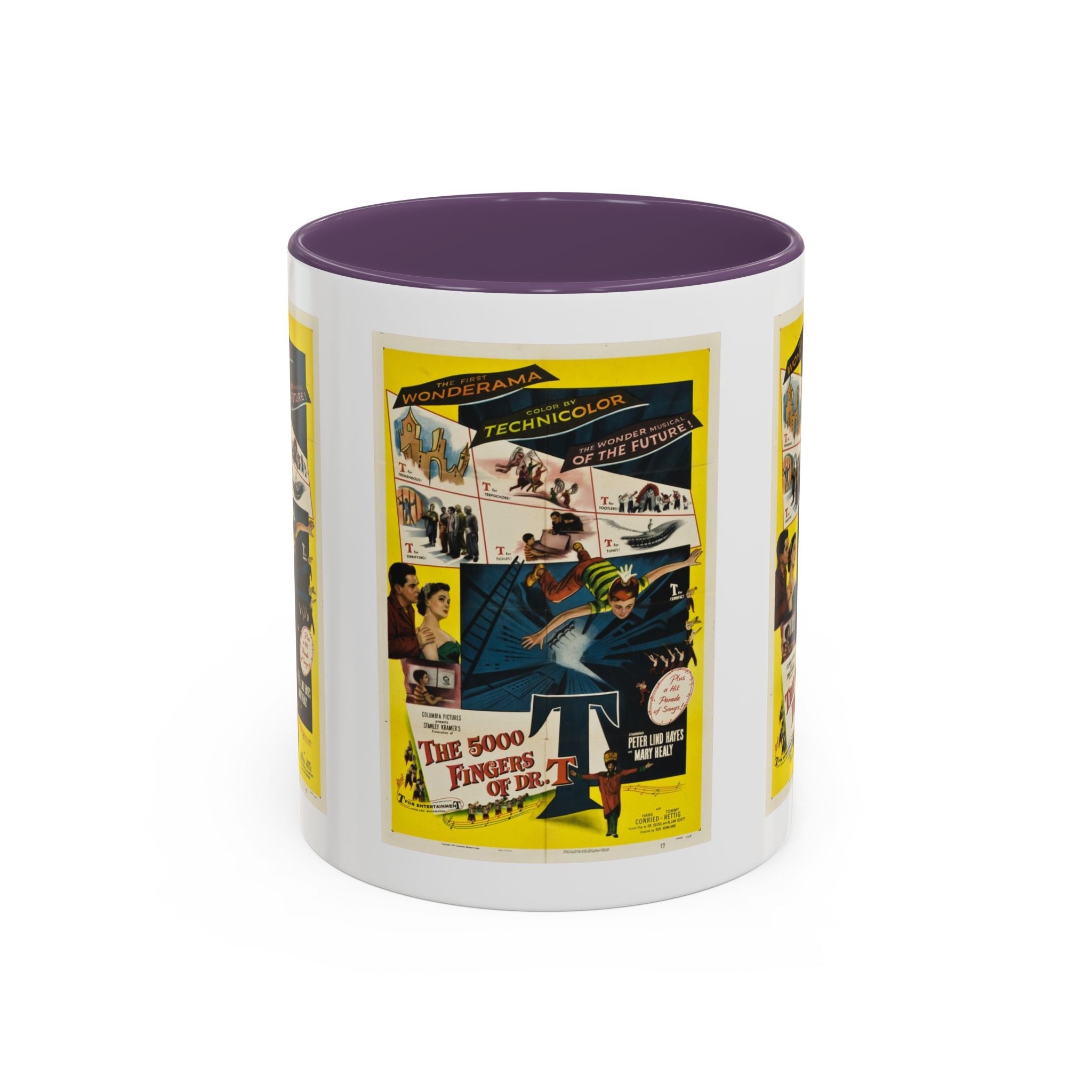 Cult Classic Movie Poster Art Accent Coffee Mug (11, 15oz) - 5,000 Fingers Of Dr. T 1953 - POPvault