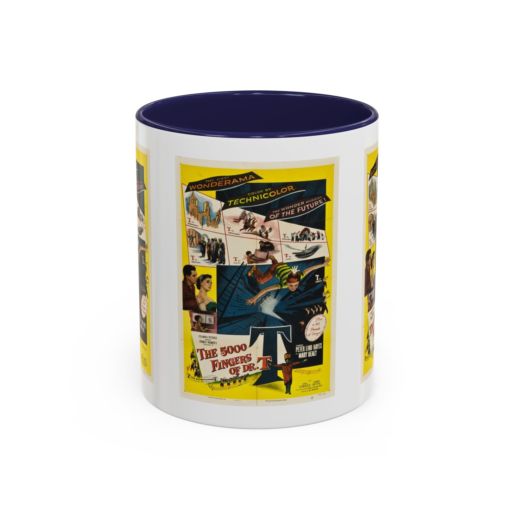 Cult Classic Movie Poster Art Accent Coffee Mug (11, 15oz) - 5,000 Fingers Of Dr. T 1953 - POPvault