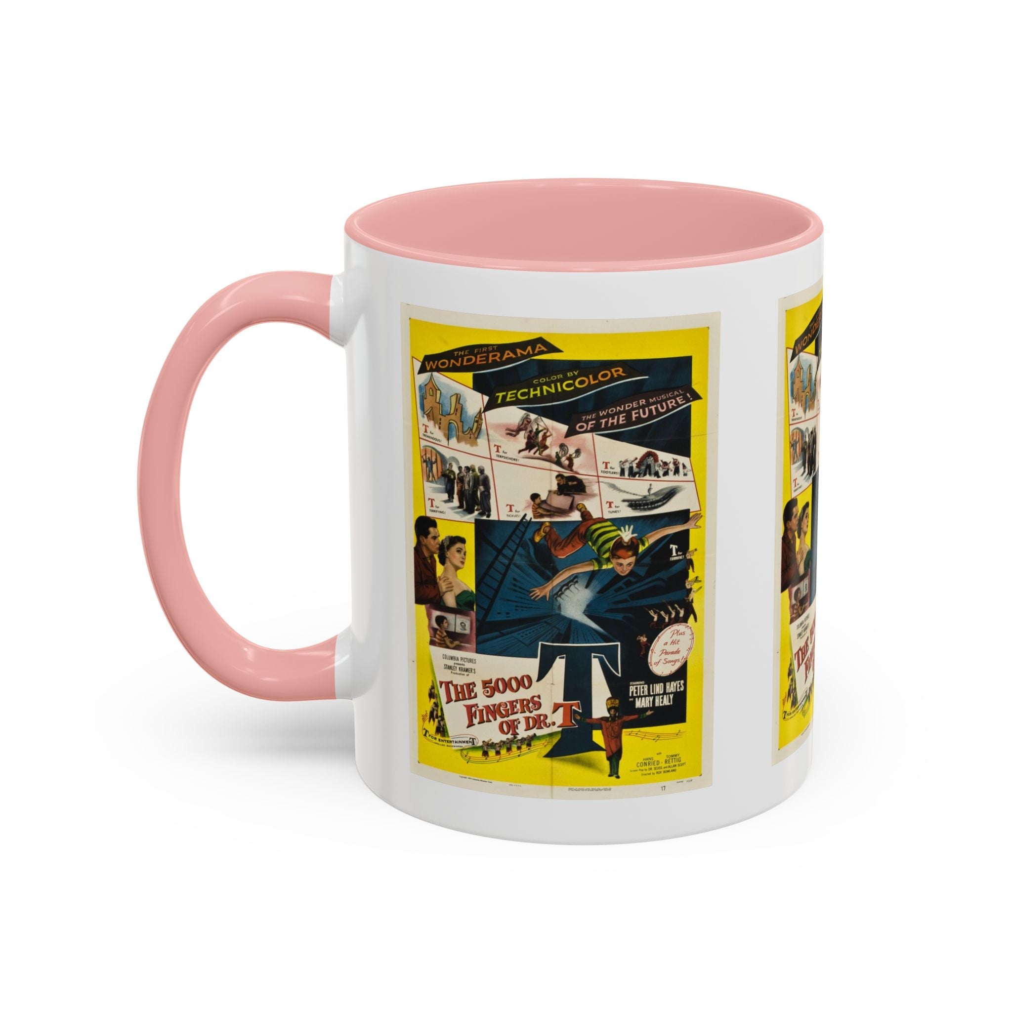 Cult Classic Movie Poster Art Accent Coffee Mug (11, 15oz) - 5,000 Fingers Of Dr. T 1953 - POPvault
