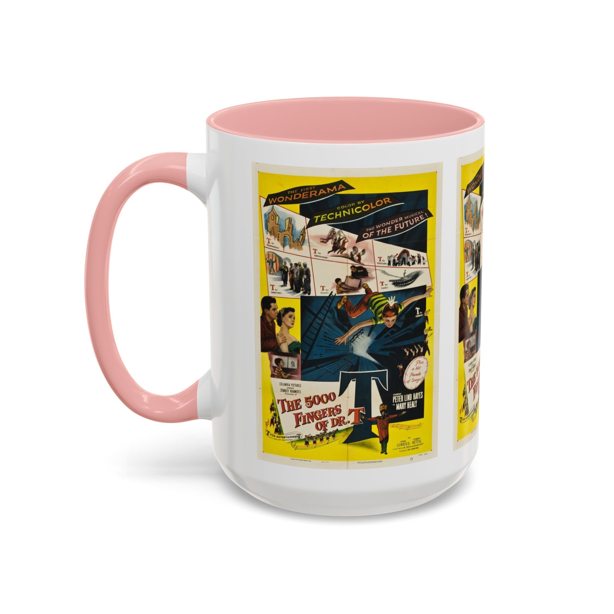Cult Classic Movie Poster Art Accent Coffee Mug (11, 15oz) - 5,000 Fingers Of Dr. T 1953 - POPvault