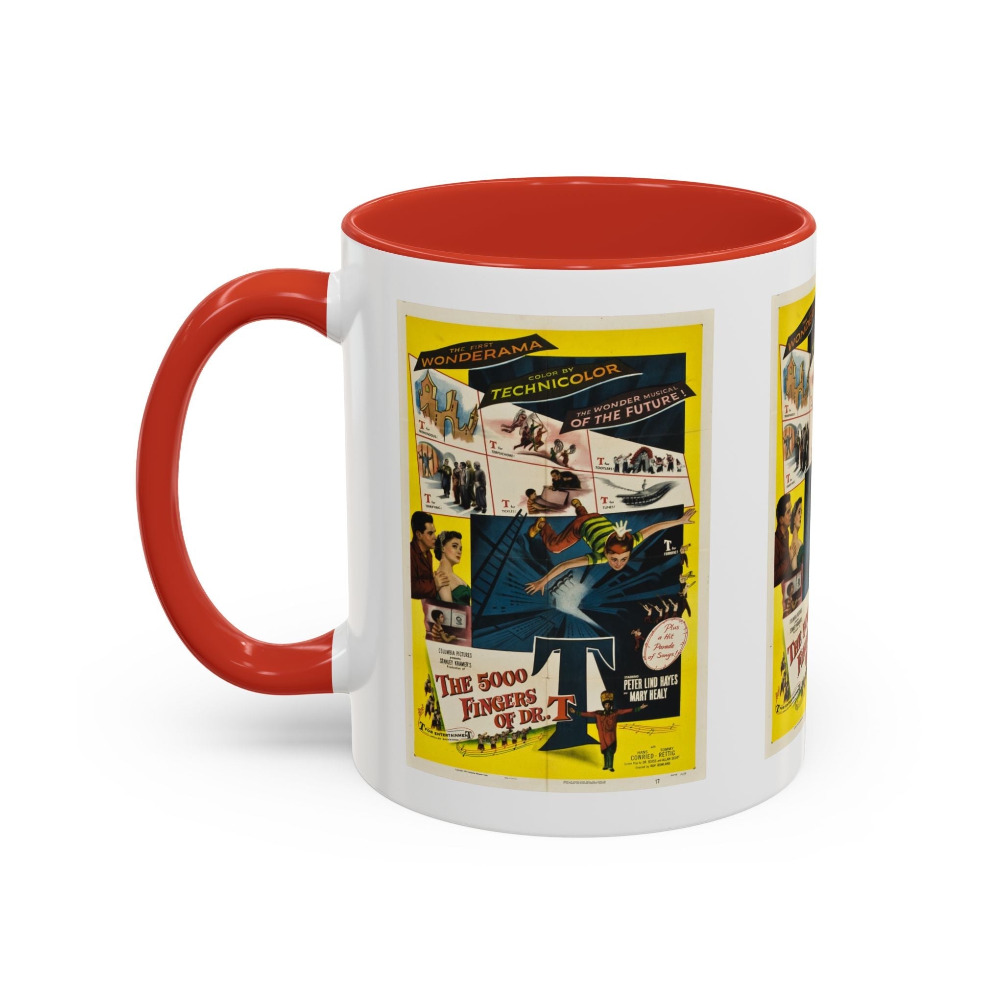Cult Classic Movie Poster Art Accent Coffee Mug (11, 15oz) - 5,000 Fingers Of Dr. T 1953 - POPvault