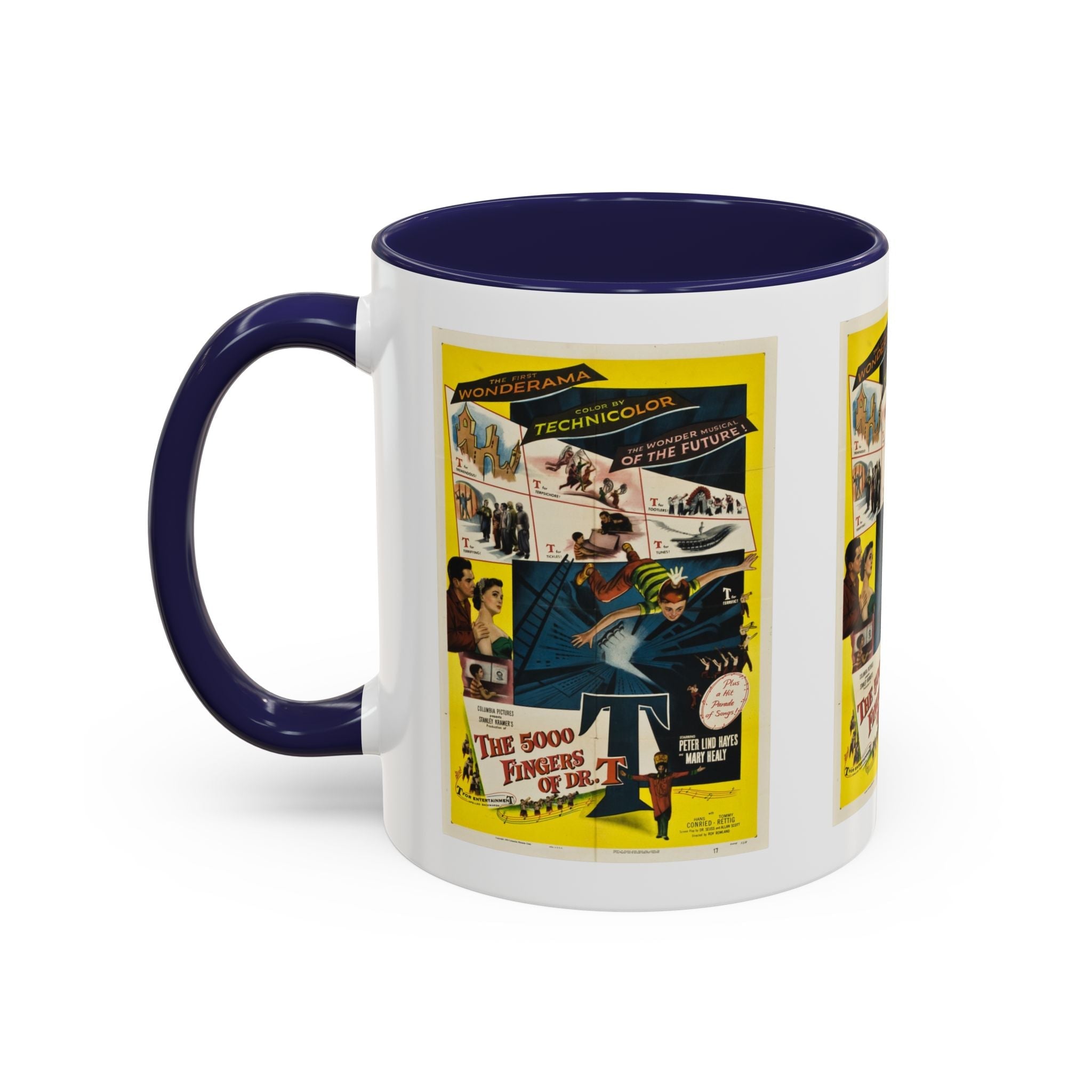 Cult Classic Movie Poster Art Accent Coffee Mug (11, 15oz) - 5,000 Fingers Of Dr. T 1953 - POPvault