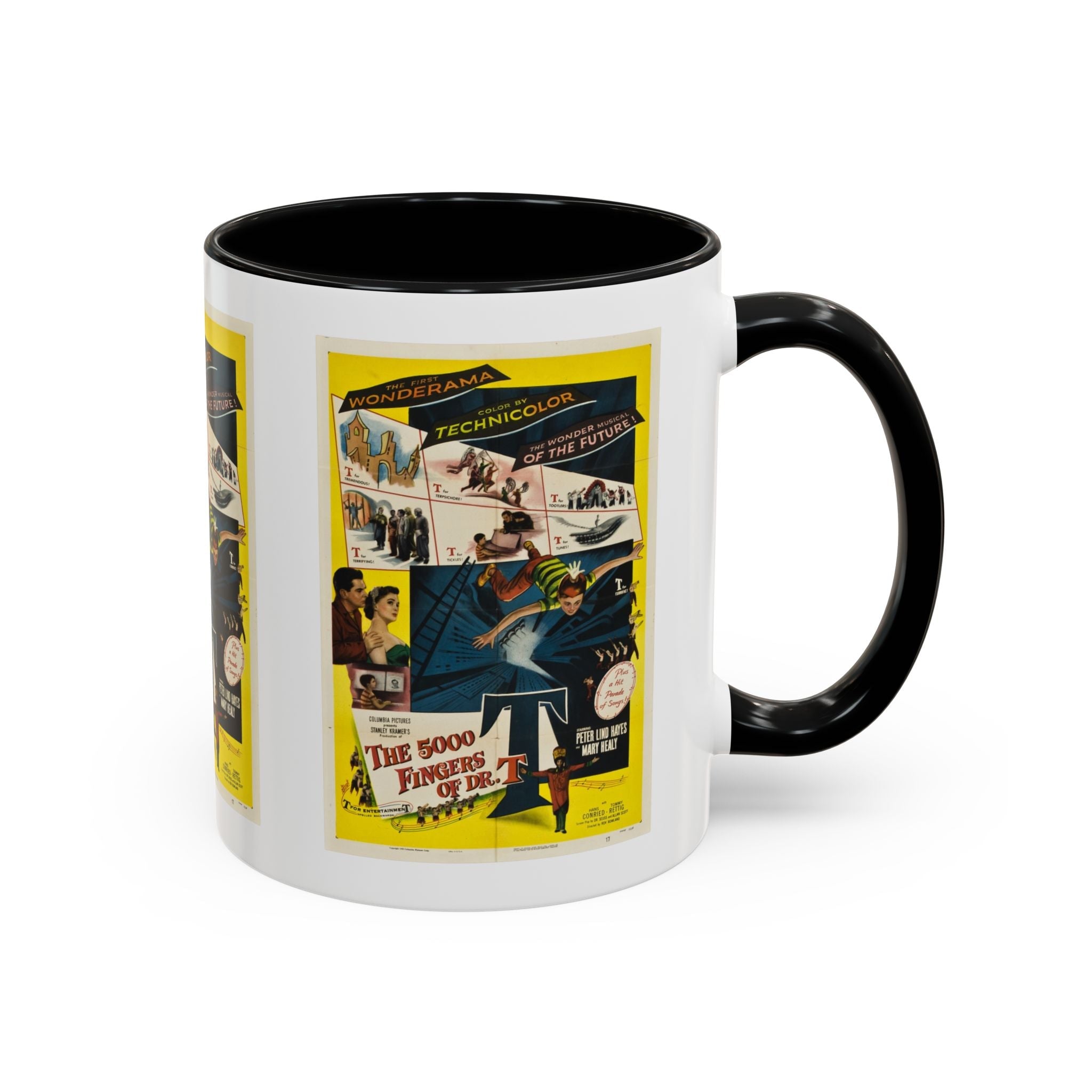 Cult Classic Movie Poster Art Accent Coffee Mug (11, 15oz) - 5,000 Fingers Of Dr. T 1953 - POPvault
